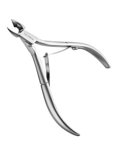 Кусачки для кутикулы с двойной пружиной и защитным колпачком Solomeya Cuticle Nipper with double spring and protective cap, 1 шт